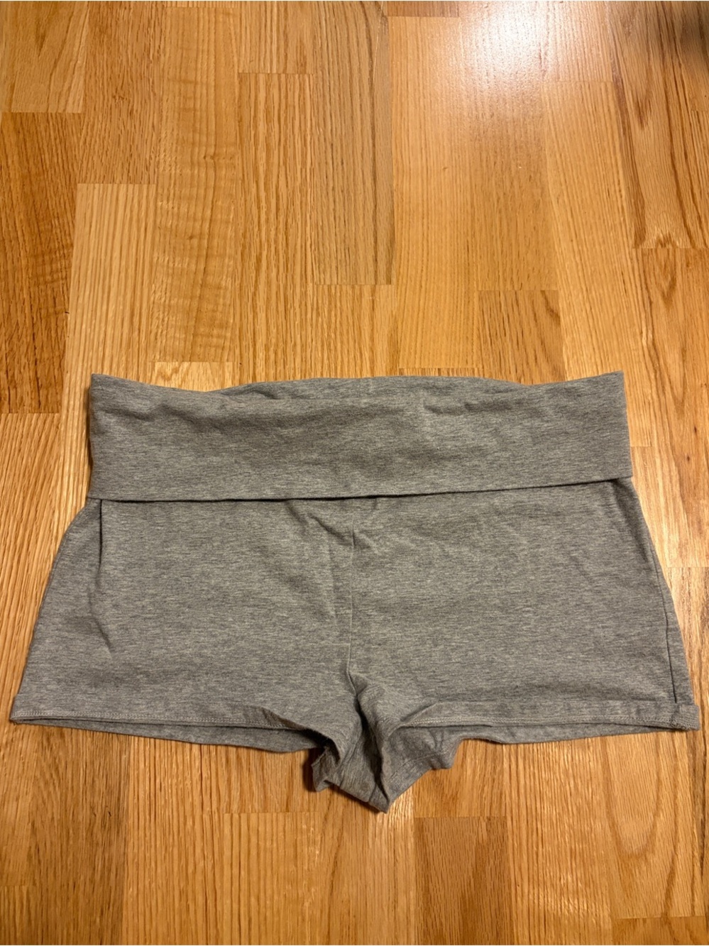Urban Outfitters Gray Fold-Over Waist Bike Shorts